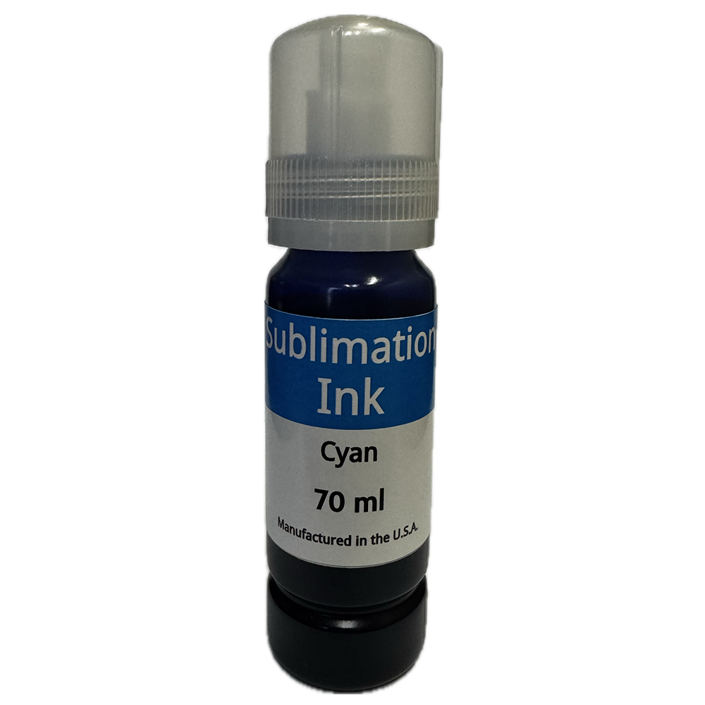 DoorStepInk Brand Replacement for Epson Sublimation Cyan Ink Bottle Made in the USA-0