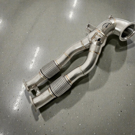 2.5T Race Downpipe For 2018+ Audi RS3 8V, RS3 8Y & TTRS 8S | Palenon Performance-0